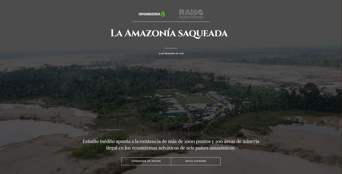 La Amazonía saqueada: estudio inédito apunta a la existencia de más de 2000 puntos y 200 áreas de minería ilegal en los ecosistemas selváticos de seis países amazónicos