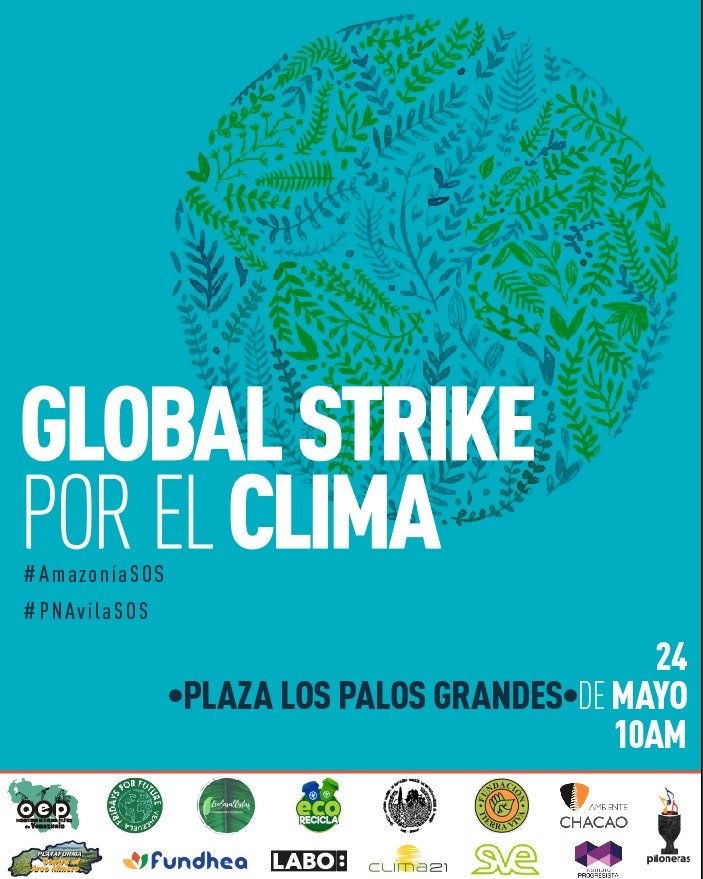 EVENTO: Acción global por el clima. Viernes 24 de mayo en Plaza Los Palos Grandes, Caracas