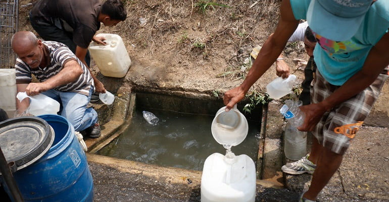 Según informe de la ONU, 25% de los hogares en Venezuela no tienen acceso al agua potable