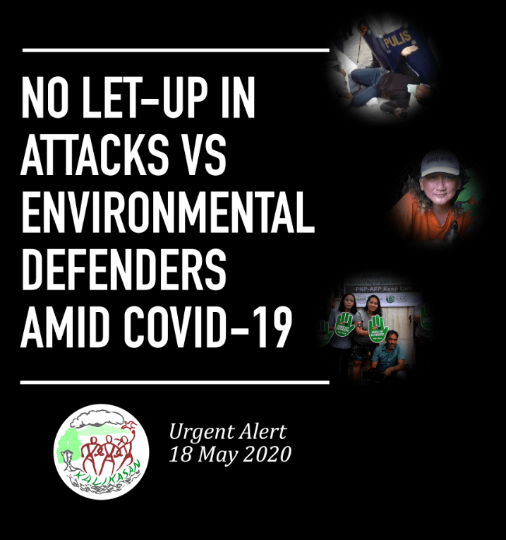 Alerta urgente en defensa de los defensores de la naturaleza atacados en pandemia de Covid19 en Filipinas