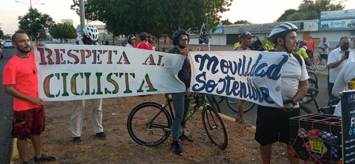Ciclistas de Maracaibo se movilizan en contra de atropellos