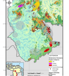 Comunidades yanomami afectadas por minería ilegal de oro en Cerro Aracamuni y río Siapa (municipio Río Negro, Amazonas)