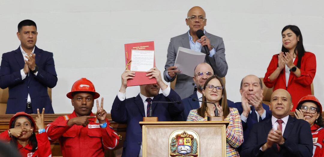 FOTOGRAFÍA. Sesión que sanciona la Reforma de la Ley de Hidrocarburos, 29/1/26. Fuente: Asamblea Nacional